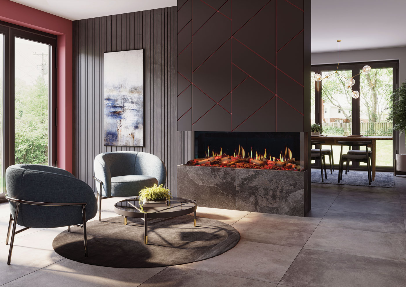 Gazco Onyx Fusion 150RW LCD Electric Fire