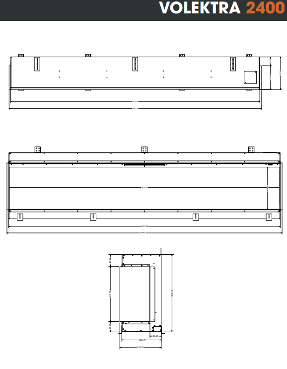 Volektra 2400 Dimensions